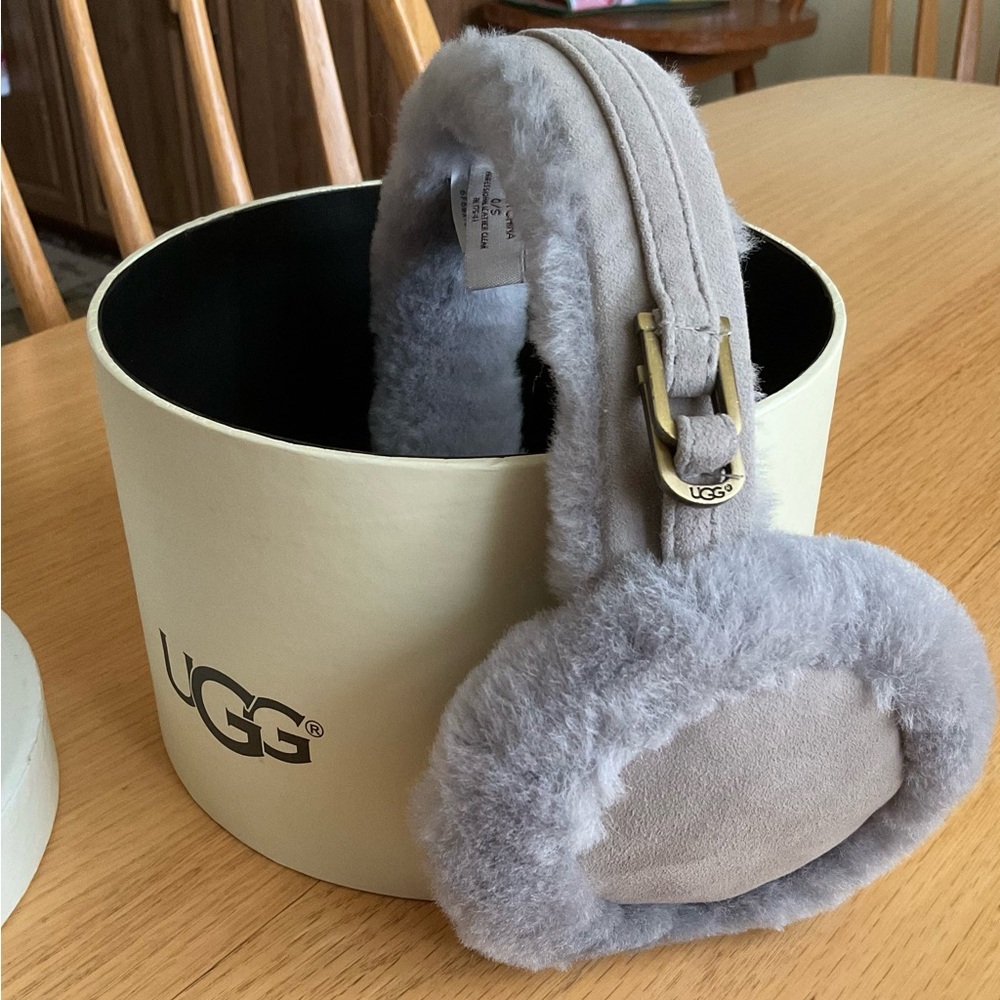 UGG Ear Muffins gray os with box